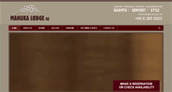 Desktop Screenshot of manukalodgenz.com
